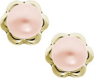 Mignonette 14k Yellow Gold & Cultured Pearl Earrings
