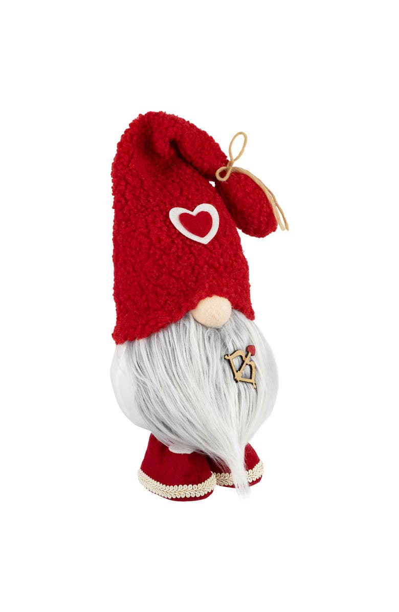Northlight Valentine's Day Gnome Figurine with Bow and Arrow - 19.5" - Red, Alternate, color, Red