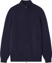 Robert Talbott Graham Cashmere Blend Full Zip Sweater