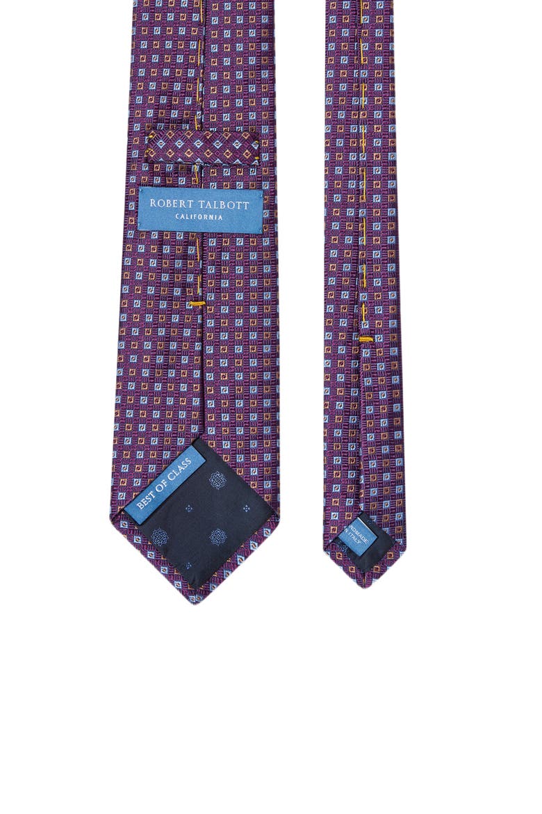 Robert Square Neat Best of Class Necktie, Alternate, color, Purple
