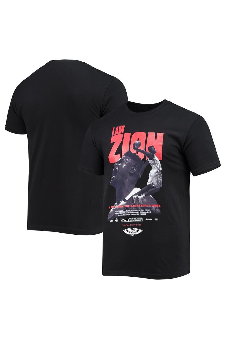 Men's Zion Williamson Black New Orleans Pelicans Check the Credits Player T-Shirt, Main, color, Black