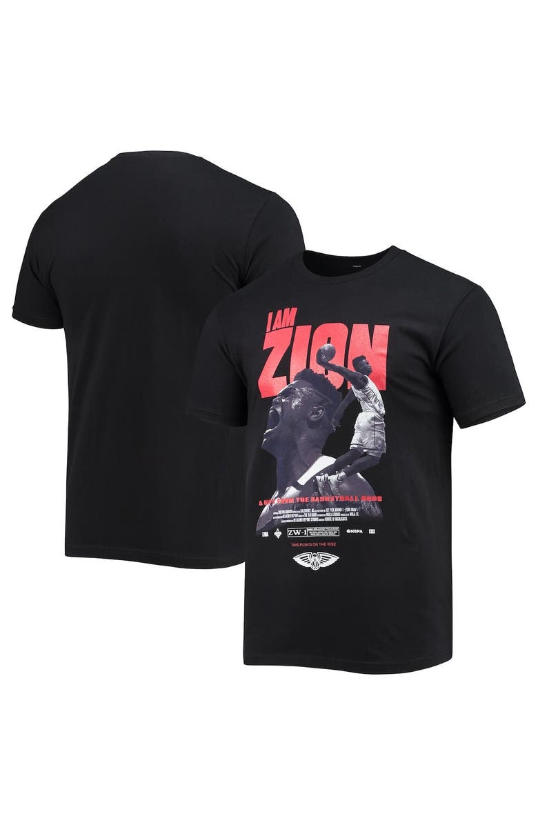 HOUSE OF HIGHLIGHTS Men's Zion Williamson Black New Orleans Pelicans Check the Credits Player T-Shirt, Main, color, Black