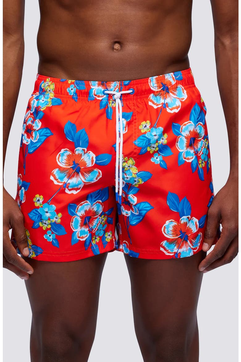 Floral Board Shorts, Main, color, CHEEK