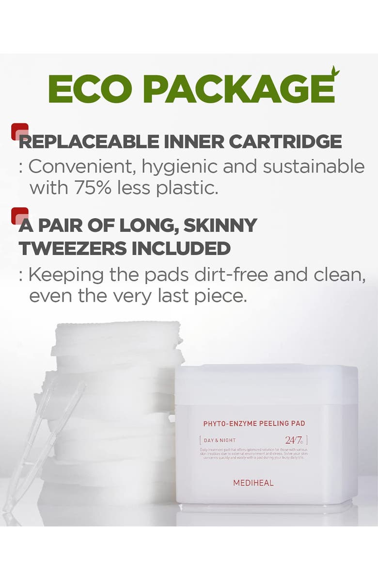 MEDIHEAL Phyto-Enzyme Peeling Pad, Alternate, color, White
