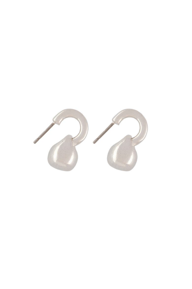 1980s Vintage Silver Drop Earrings, Alternate, color, Silver