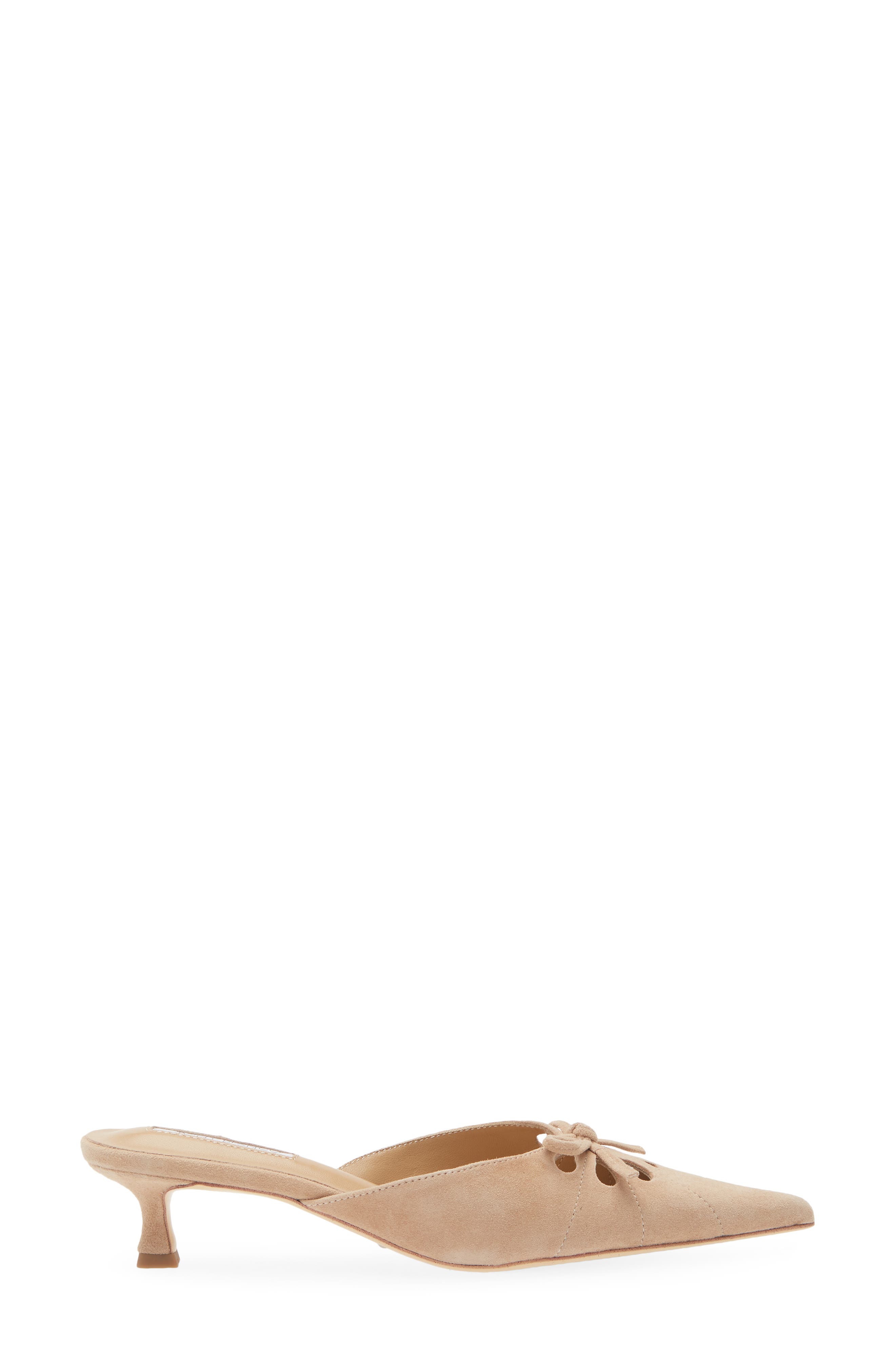 Tony Bianco Cammie Pointed Toe Kitten Heel Mule, Alternate, color, Wheat Suede