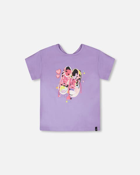 Organic Cotton Jersey Sneakers Short Sleeve T-Shirt (Toddler, Little Kid & Big Kid)