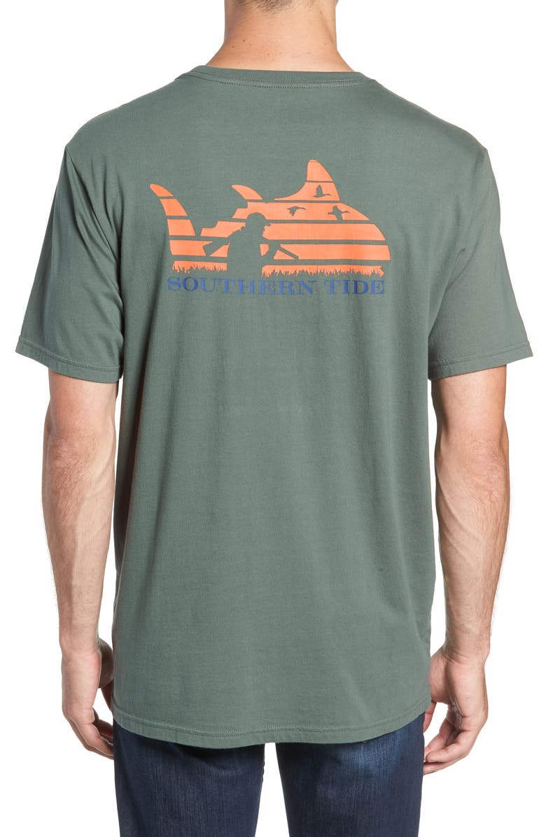 Southern Tide Sunset Graphic Pocket T-Shirt, Alternate, color, 