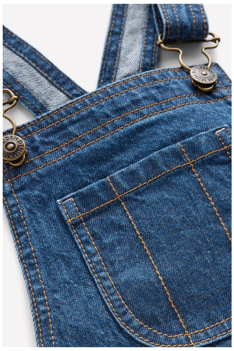 Kids' Wide Leg Overalls, Alternate, color, DENIM