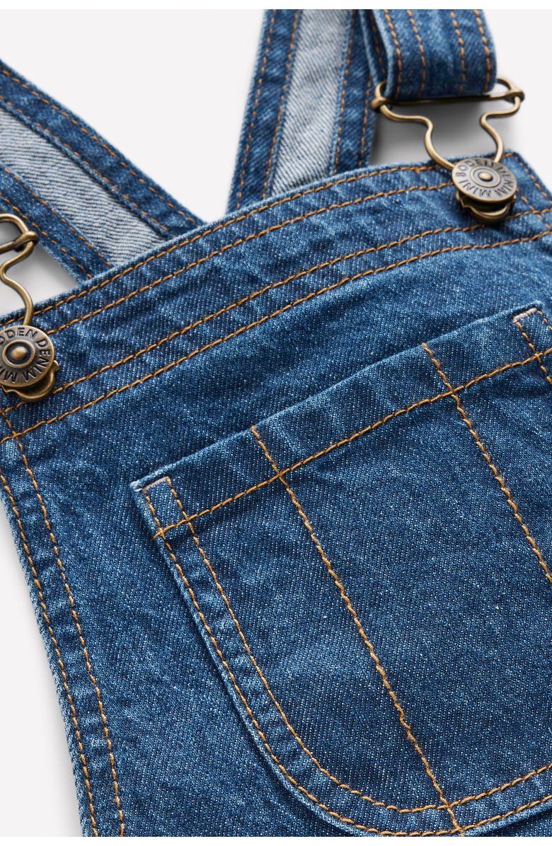 Mini Boden Kids' Wide Leg Overalls, Alternate, color, Denim
