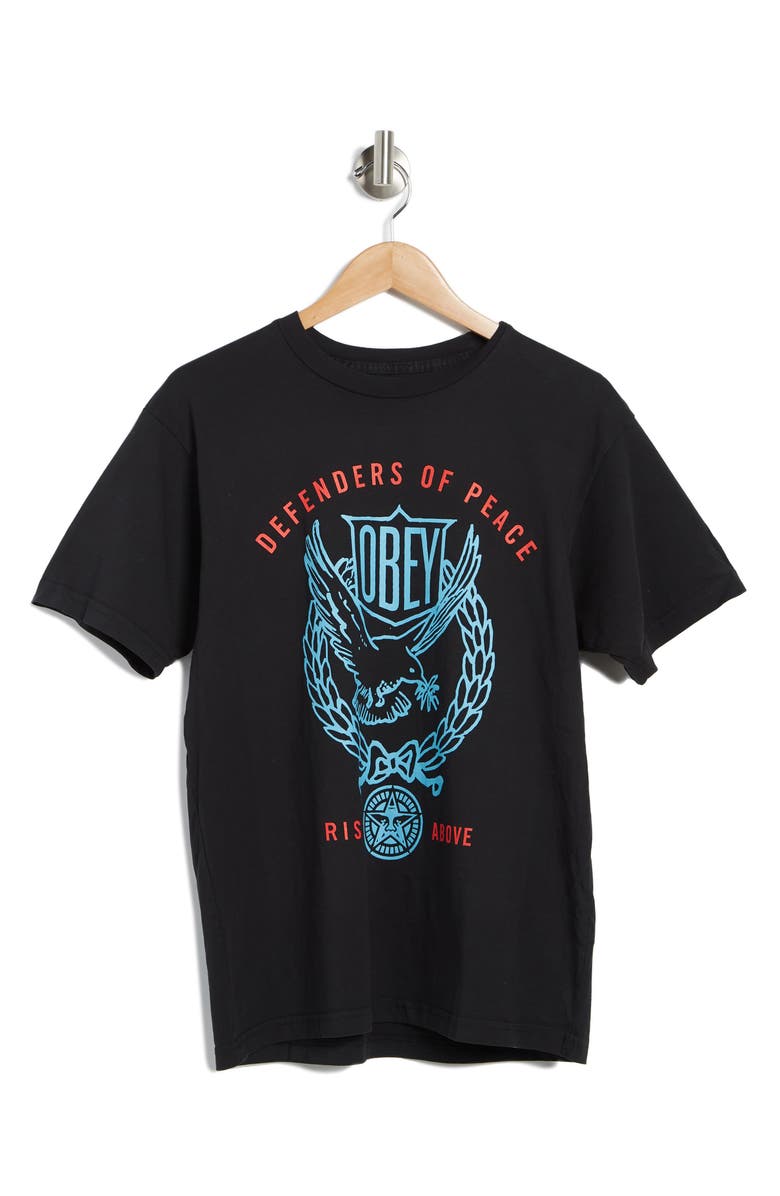 Obey Dove Defenders of Peace Organic Cotton T-Shirt, Alternate, color,