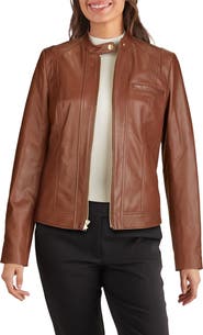 Cole Haan Lambskin Leather Jacket