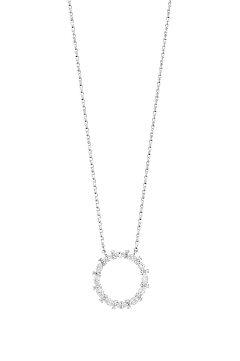 Getty Diamond Circle Pendant (Nordstrom Exclusive), Main, color, 18K WHITE GOLD