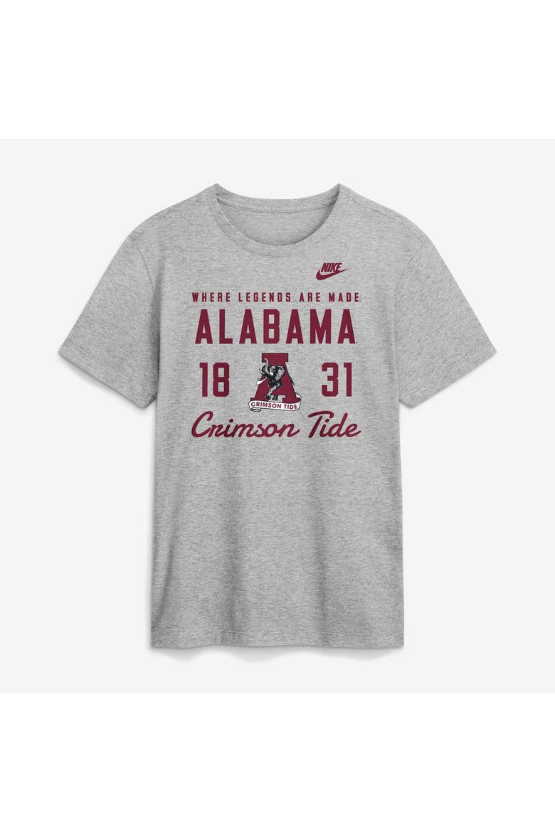 Men's Nike  Gray Alabama Crimson Tide Legacy Stacked Established T-Shirt, Main, color, Gray
