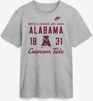Nike Men's Nike Gray Alabama Crimson Tide Legacy Stacked Established T-Shirt