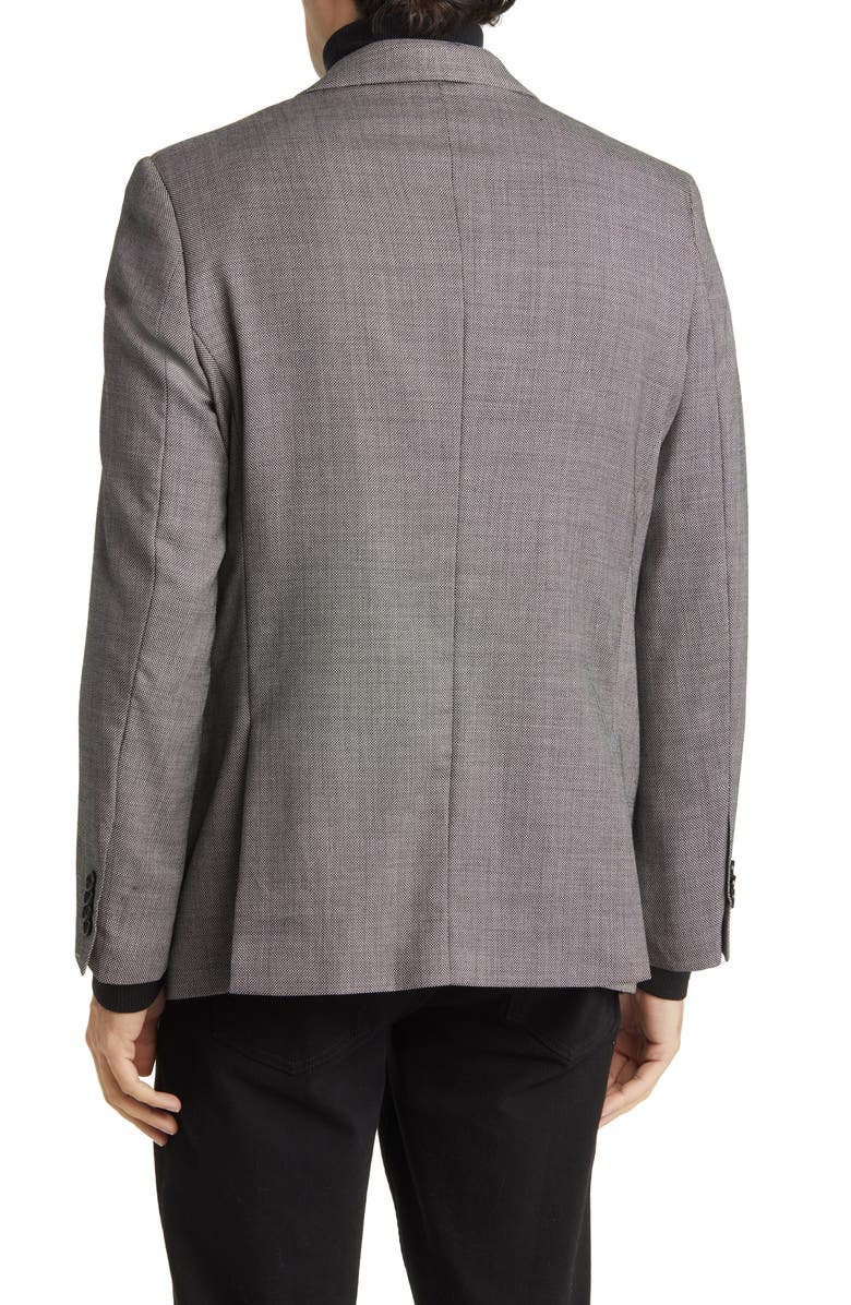 DANIEL HECHTER Textured Wool Blazer, Alternate, color, Grey