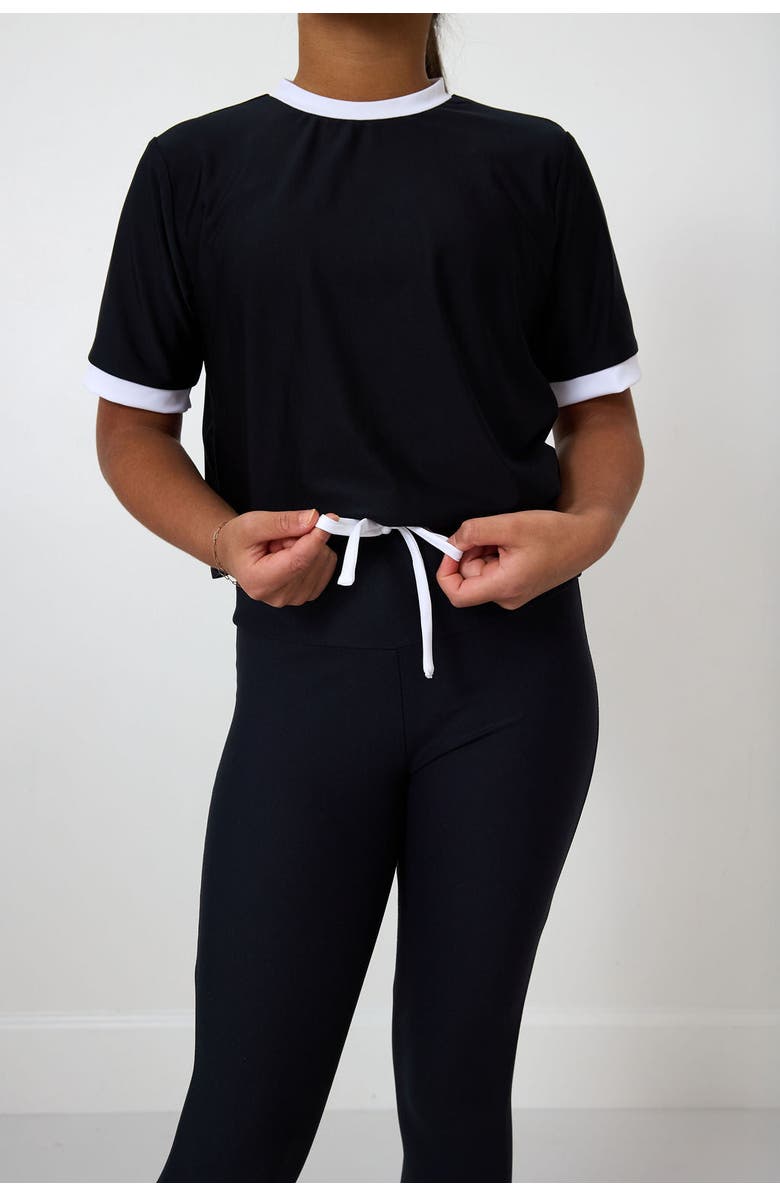 Courtside Kids Girls Dance Tee, Alternate, color, Black