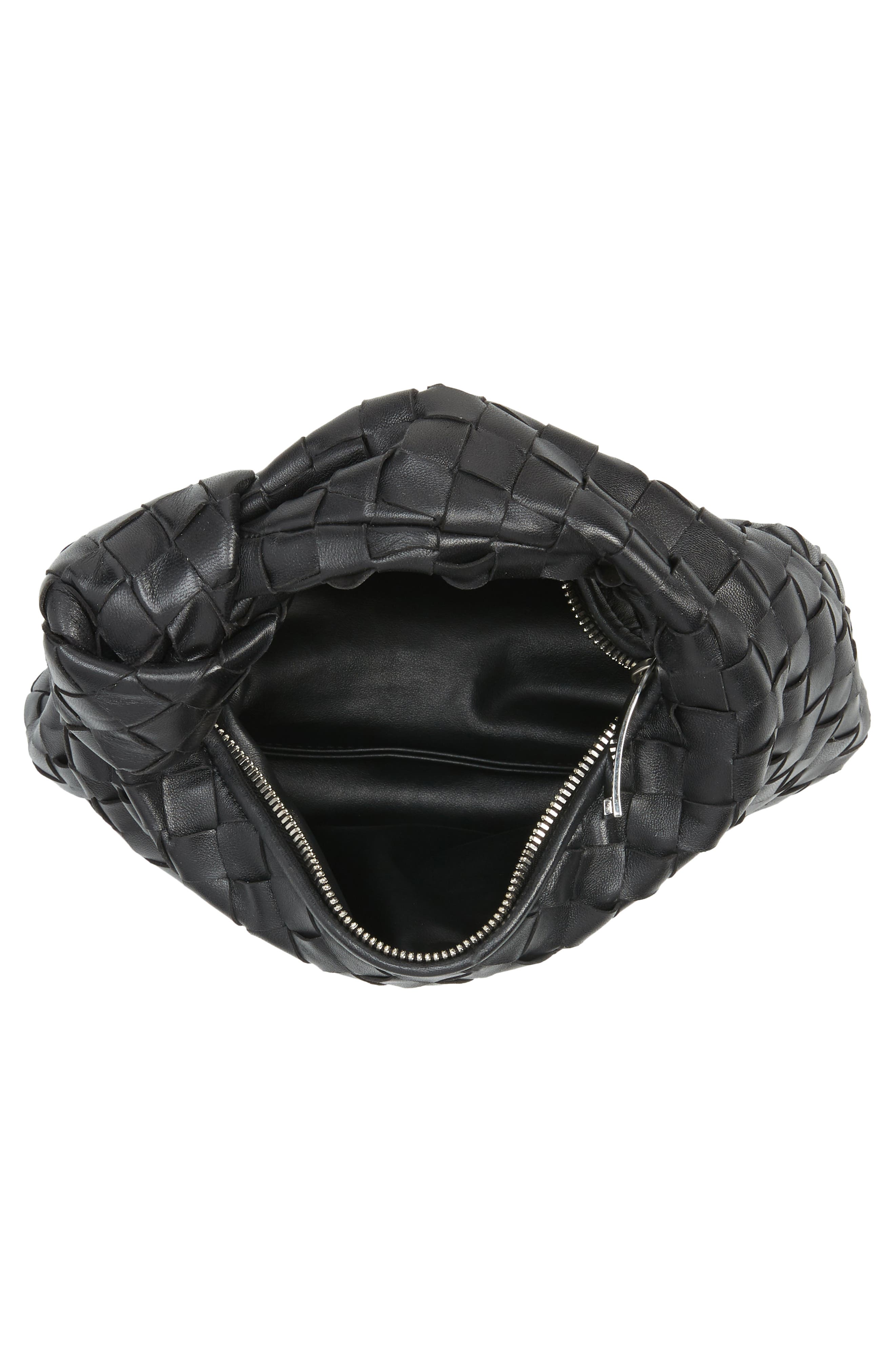 Mini BV Jodie Hobo Bag, Alternate, color, 8803 BLACK-SILVER