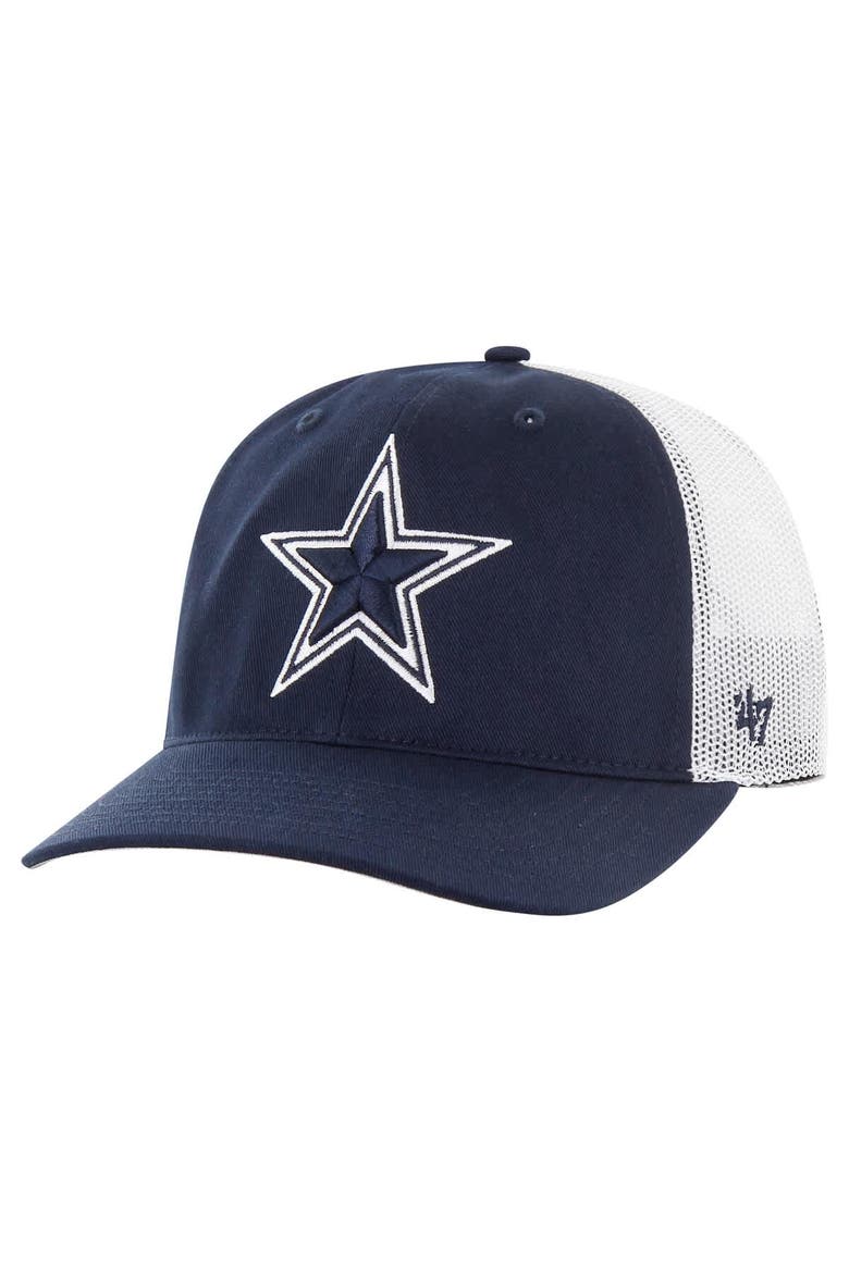 Men's '47 Navy/White Dallas Cowboys Trucker Adjustable Hat, Main, color, Navy