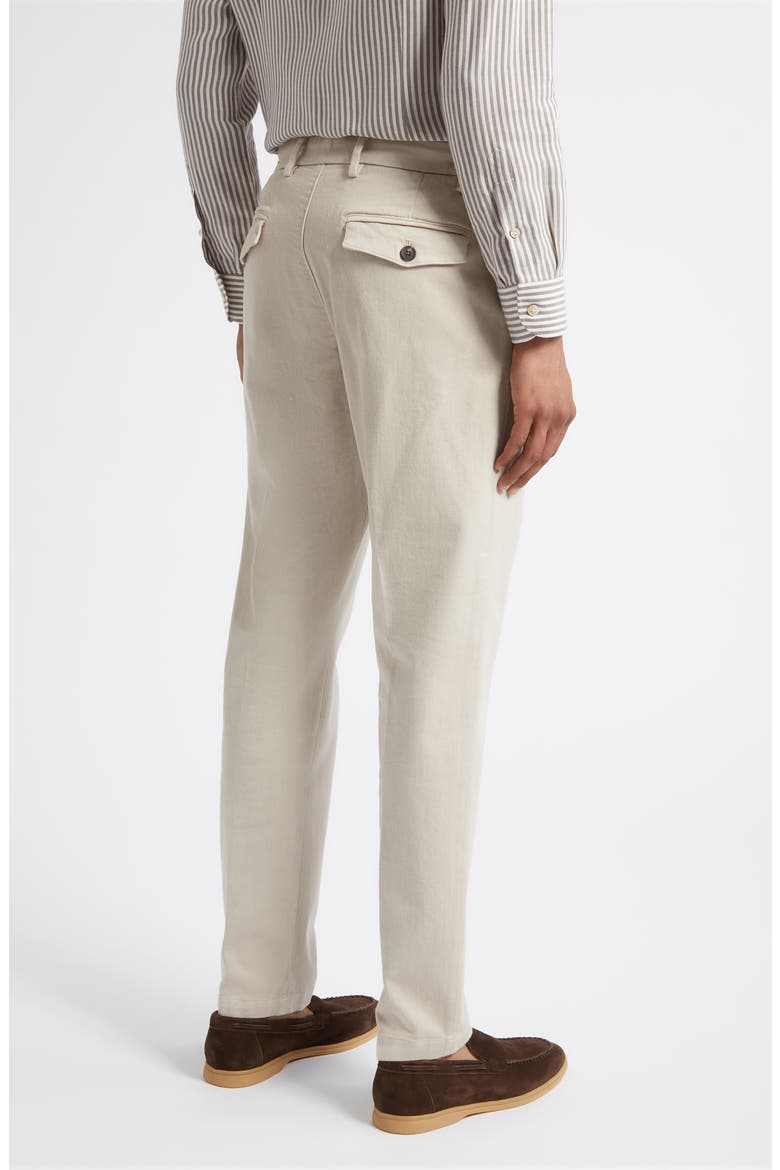 Cotton Stretch Twill Tapered Pants, Alternate, color, 02N SAND