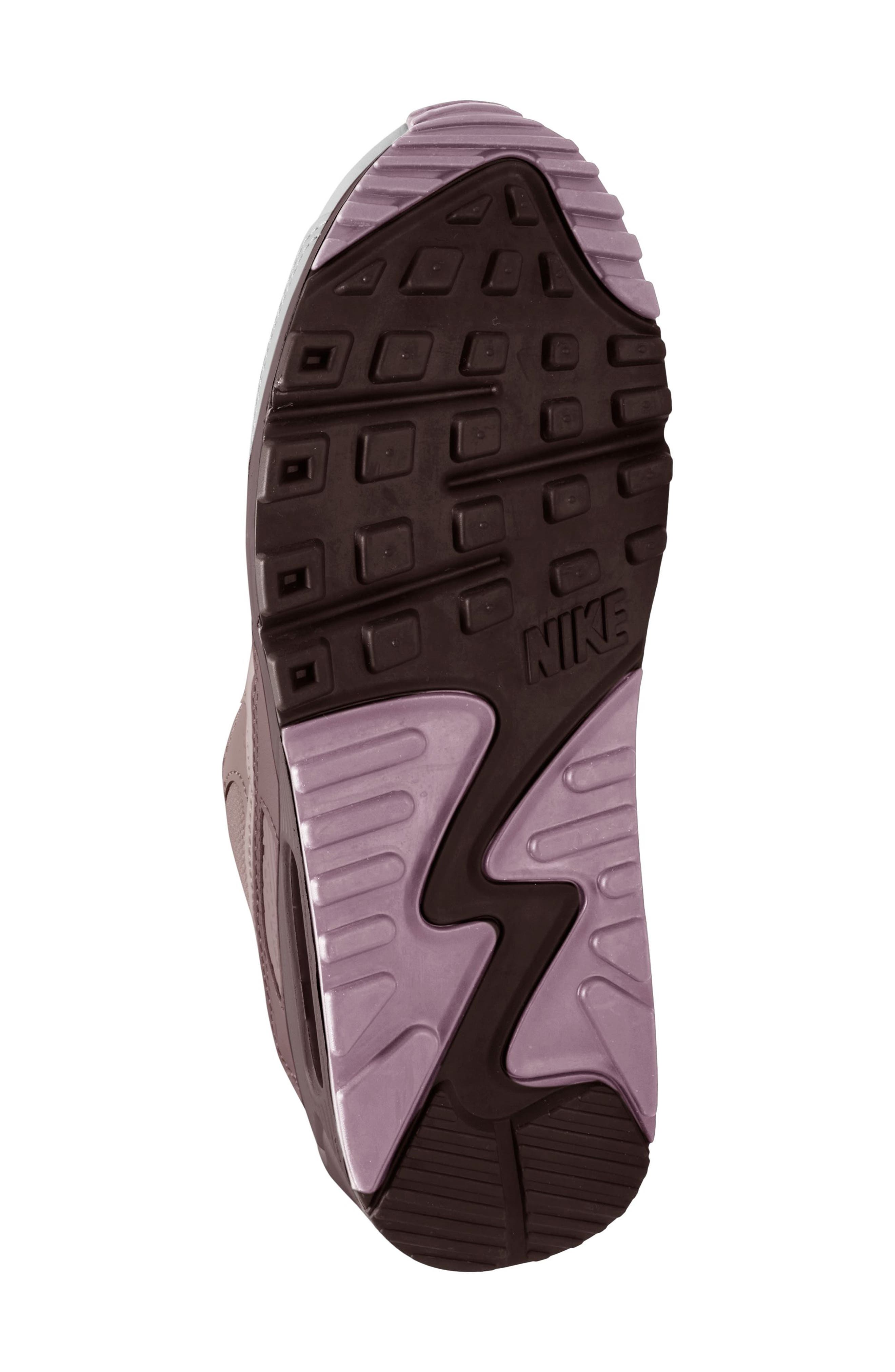 Air Max 90 Sneaker, Alternate, color, SMOKEY MAUVE/ PLATINUM VIOLET