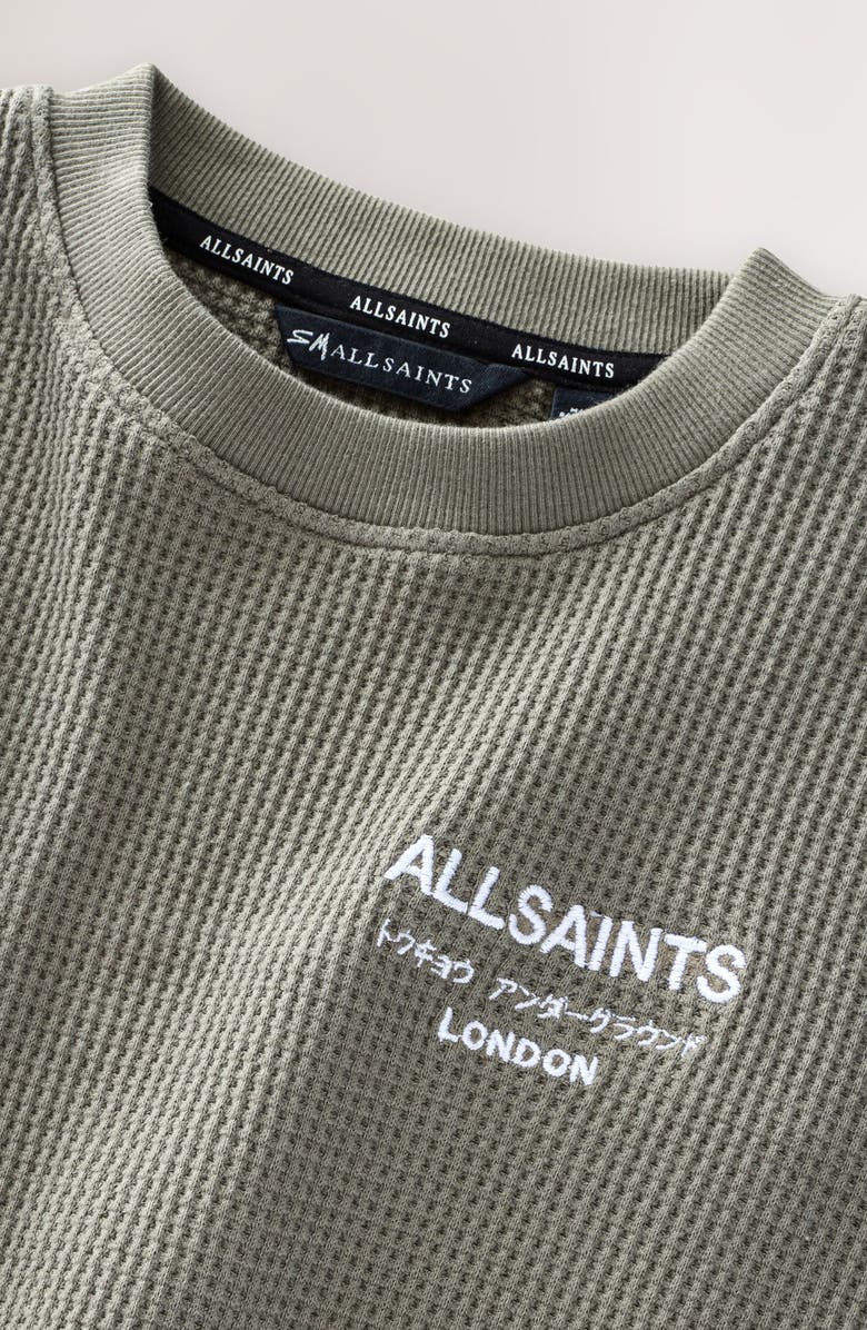 smALLSAINTS by ALLSAINTS Kids' Underground Embroidered Waffle Crewneck Sweatshirt, Alternate, color, Multi