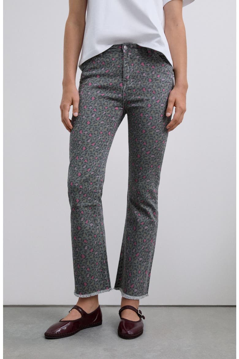Leo Flare Pants Girls, Alternate, color, Green