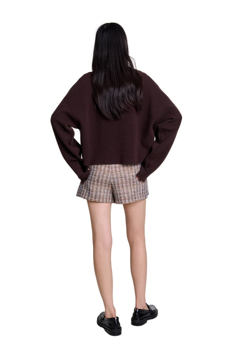 maje V-neck sweater, Alternate, color, 