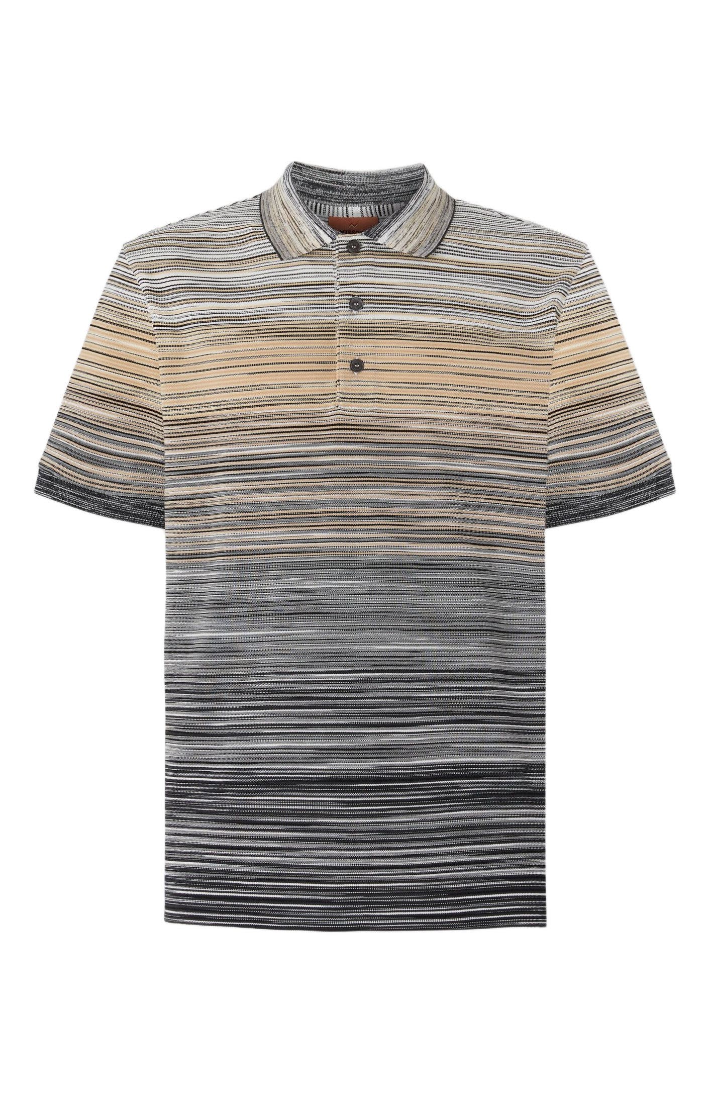 Short Sleeve Polo With Flame Knit - image 2