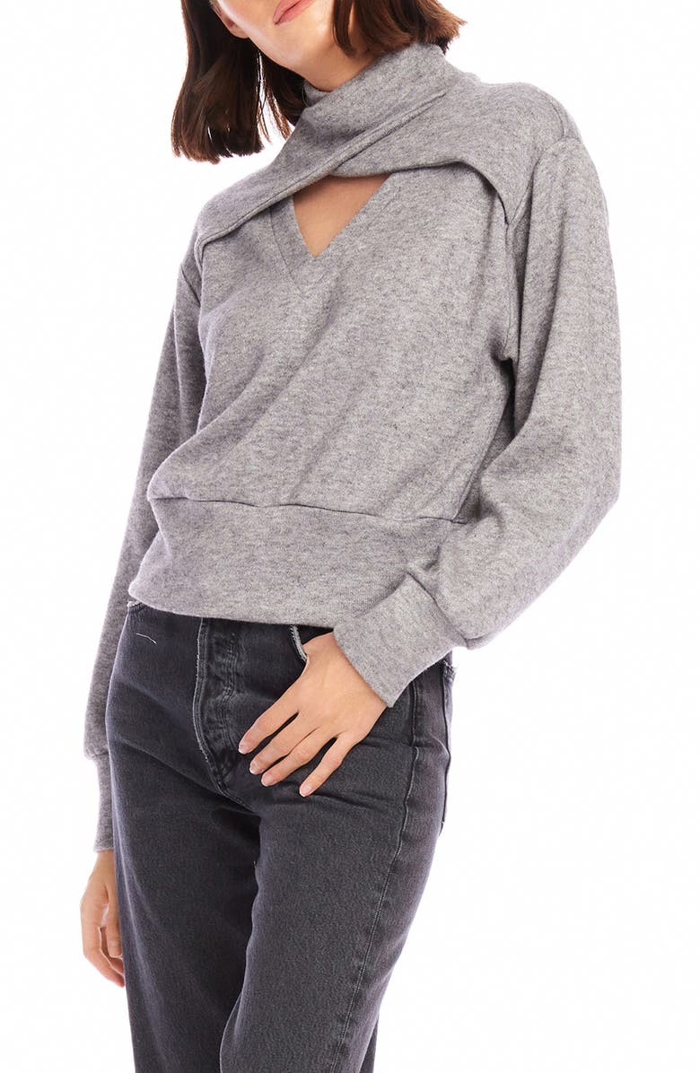 FIFTEEN TWENTY Caly Cutout Sweatshirt, Alternate, color, 