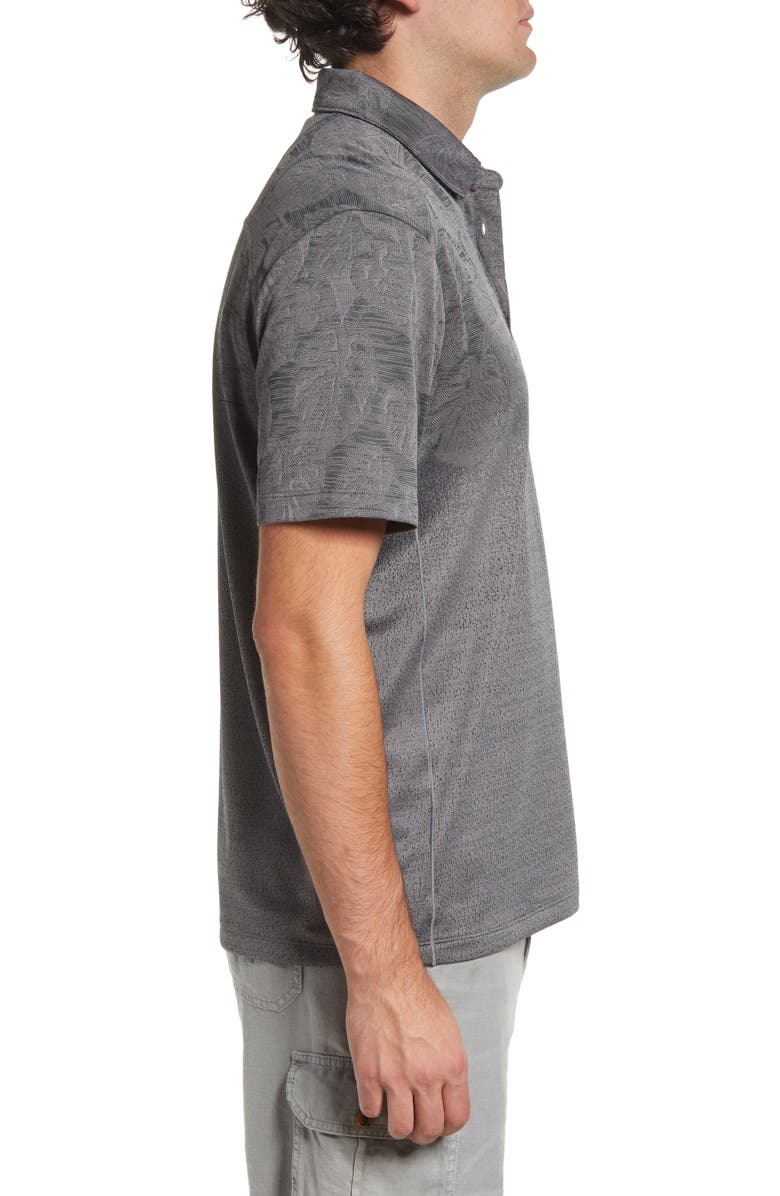 Tommy Bahama Palm Coast Tropic Fade Polo, Alternate, color, Onyx