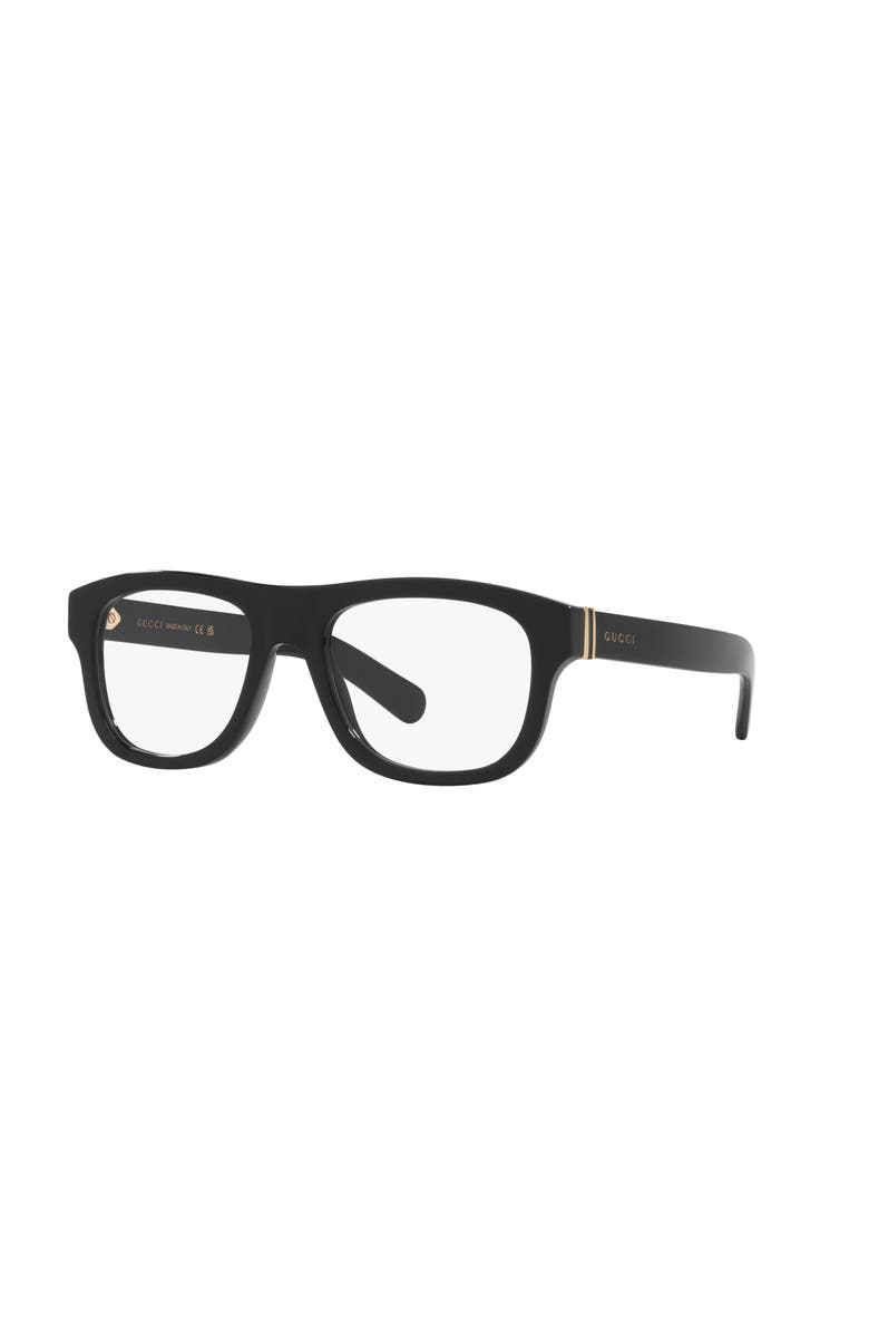 Gucci 54mm Round optical glasses, Main, color, Black
