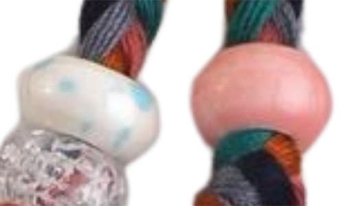 Macrae & Co . Braided Bag Charm In Multi