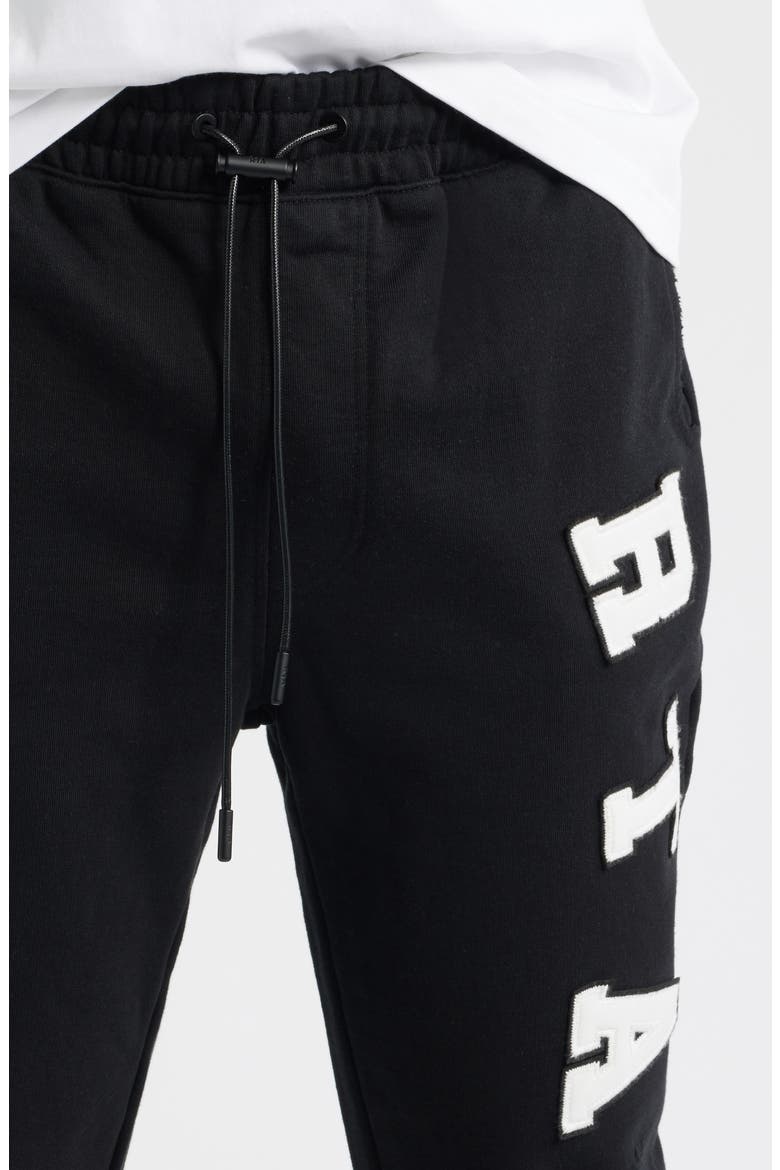 Owen Cotton Drawstring Joggers, Alternate, color, BLACK COLLEGIATE