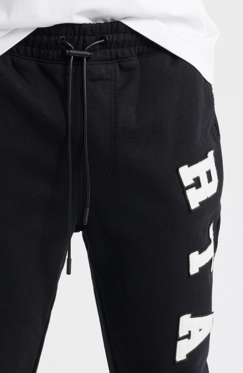 RtA Owen Cotton Drawstring Joggers, Alternate, color, Black Collegiate