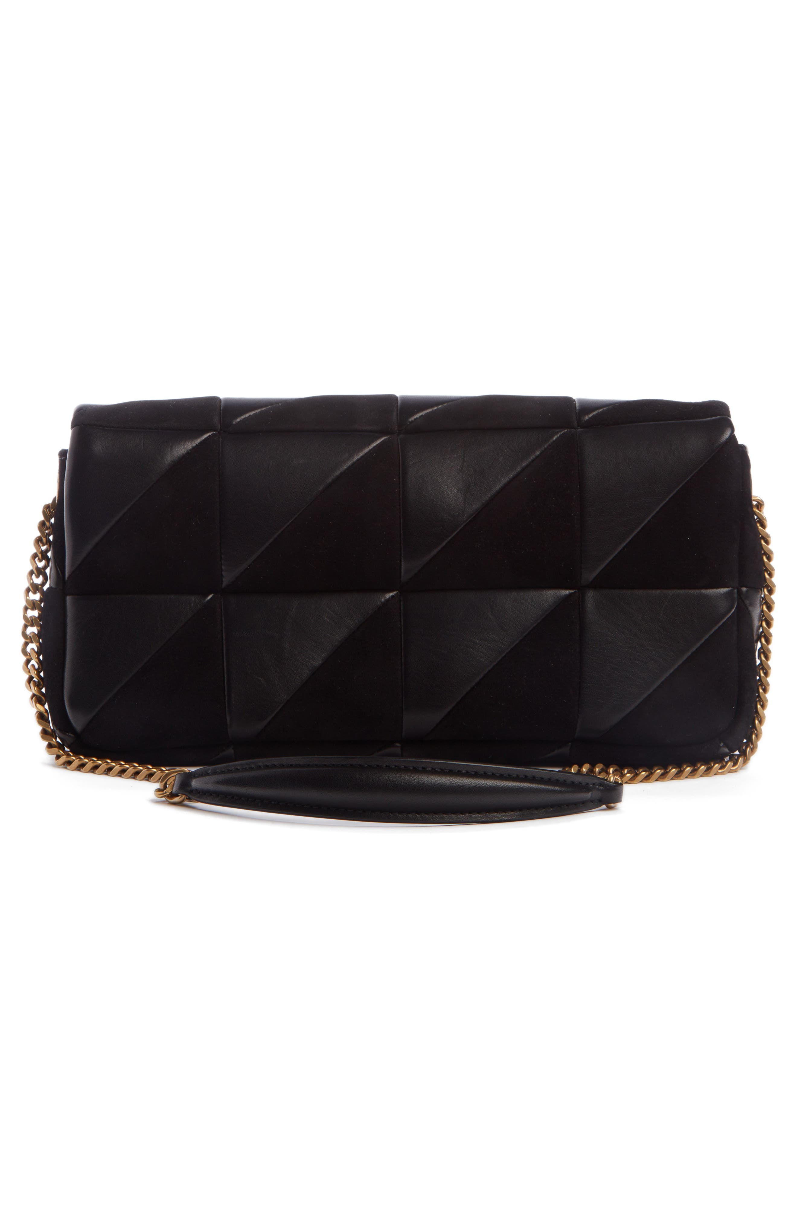 Saint Laurent Jamie 99 Patchwork Leather Baguette, Alternate, color, 