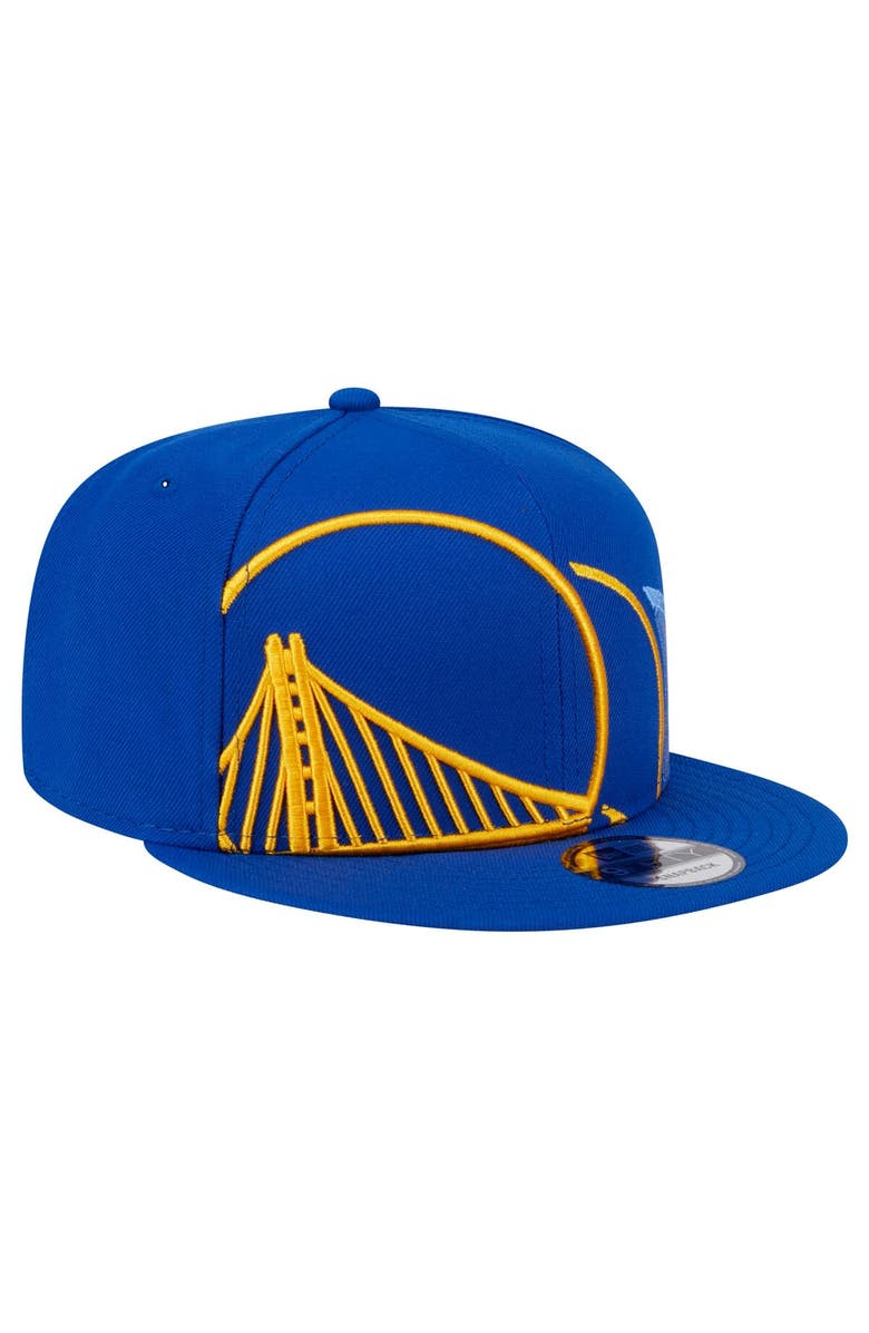 New Era Men's New Era Royal Golden State Warriors Sport Night Team Shadow 9FIFTY Snapback Hat, Alternate, color, 