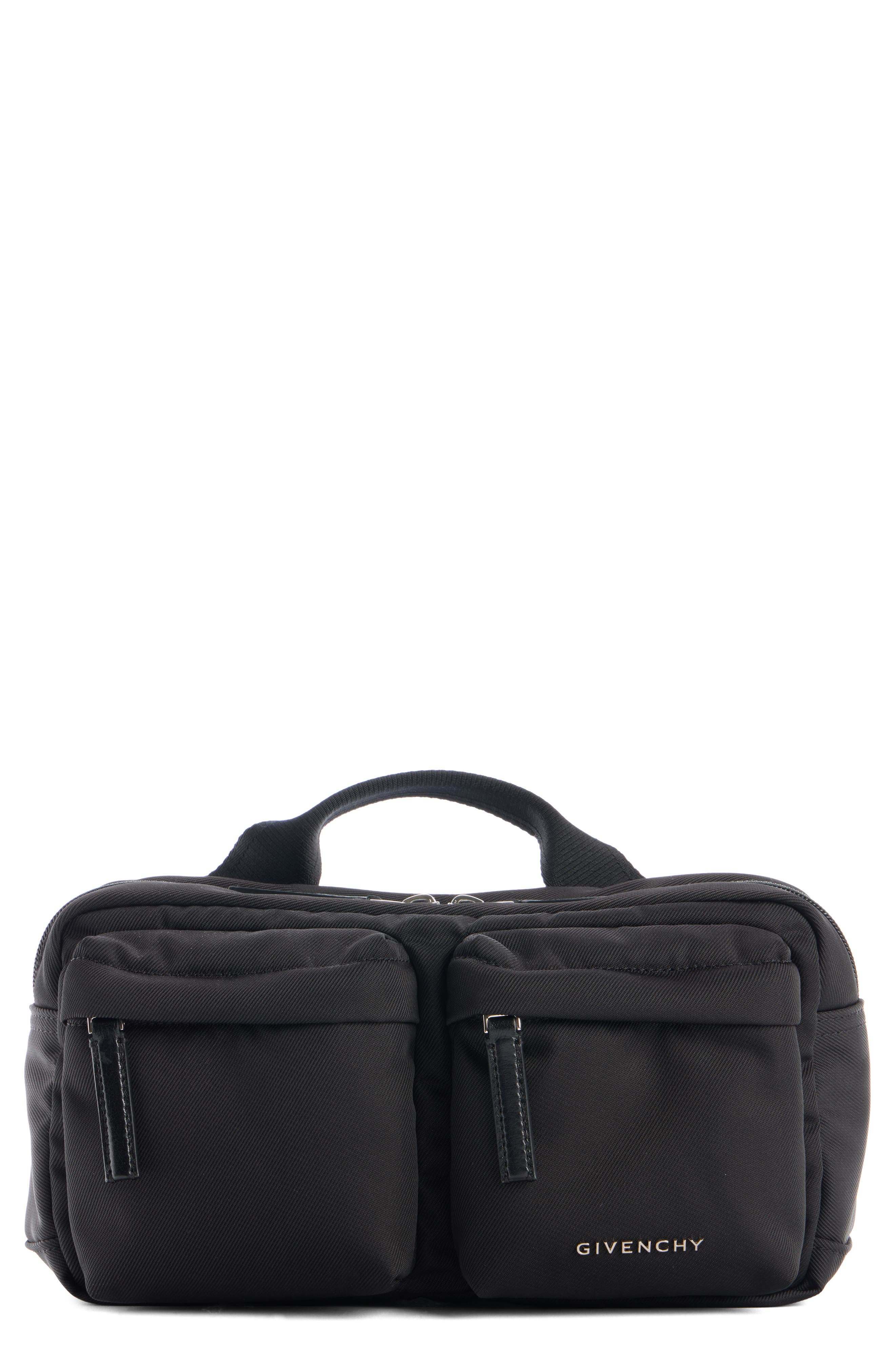 Givenchy Essential U Nylon Belt Bag, Main, color, 001-Black