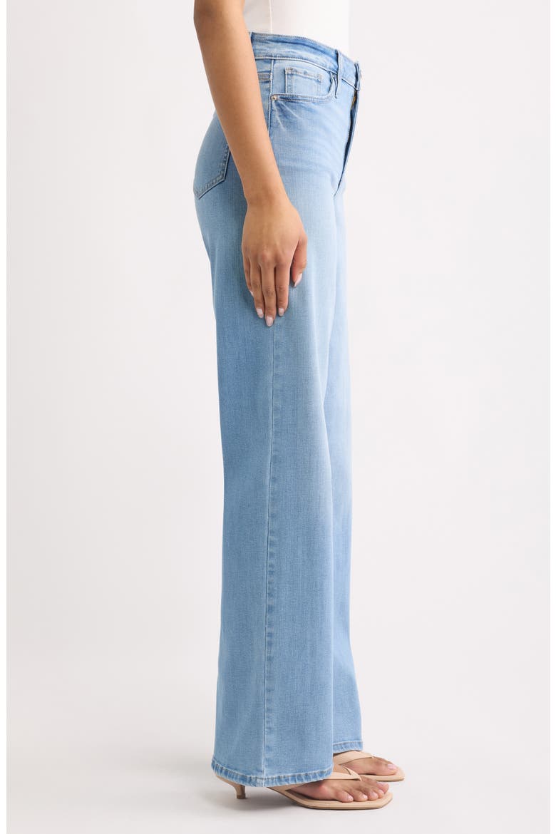 High Waist Wide Leg Jeans, Alternate, color, LIGHT BLUE