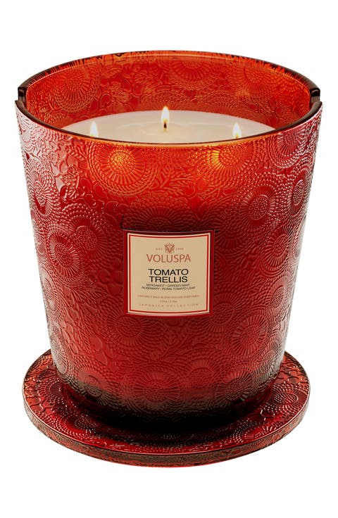 Tomato Trellis Five-Wick Hearth Candle