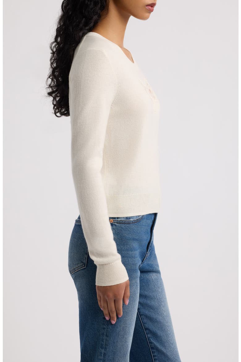 Mingley Wool and Cashmere Sweater, Alternate, color, COZY IVORY