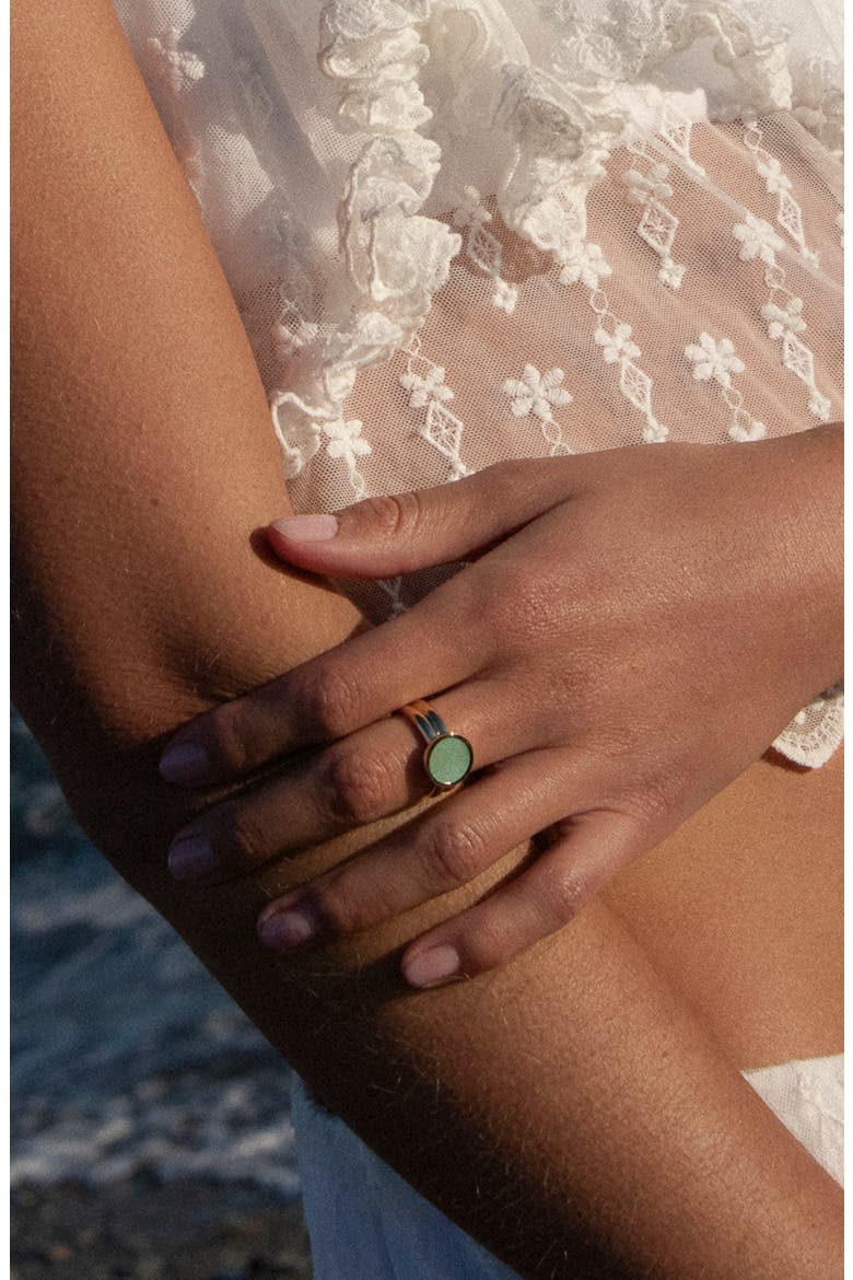 Svea Ring, Alternate, color, AMAZONITE
