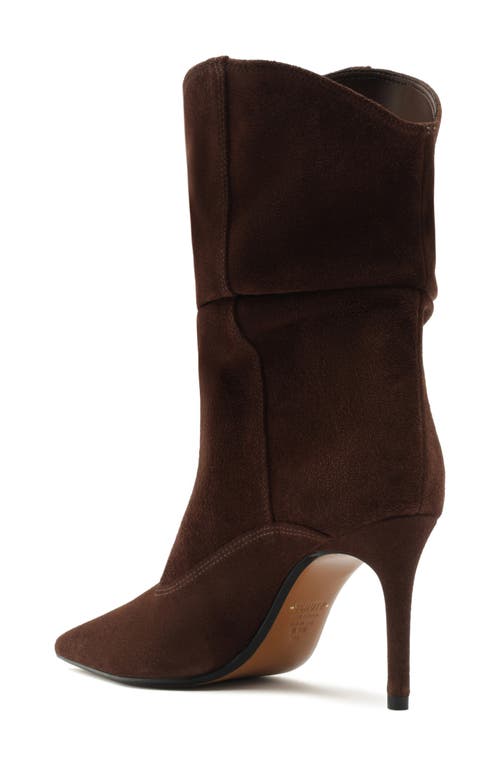 Schutz Maryana Slouch Pointed Toe Boot In Brown