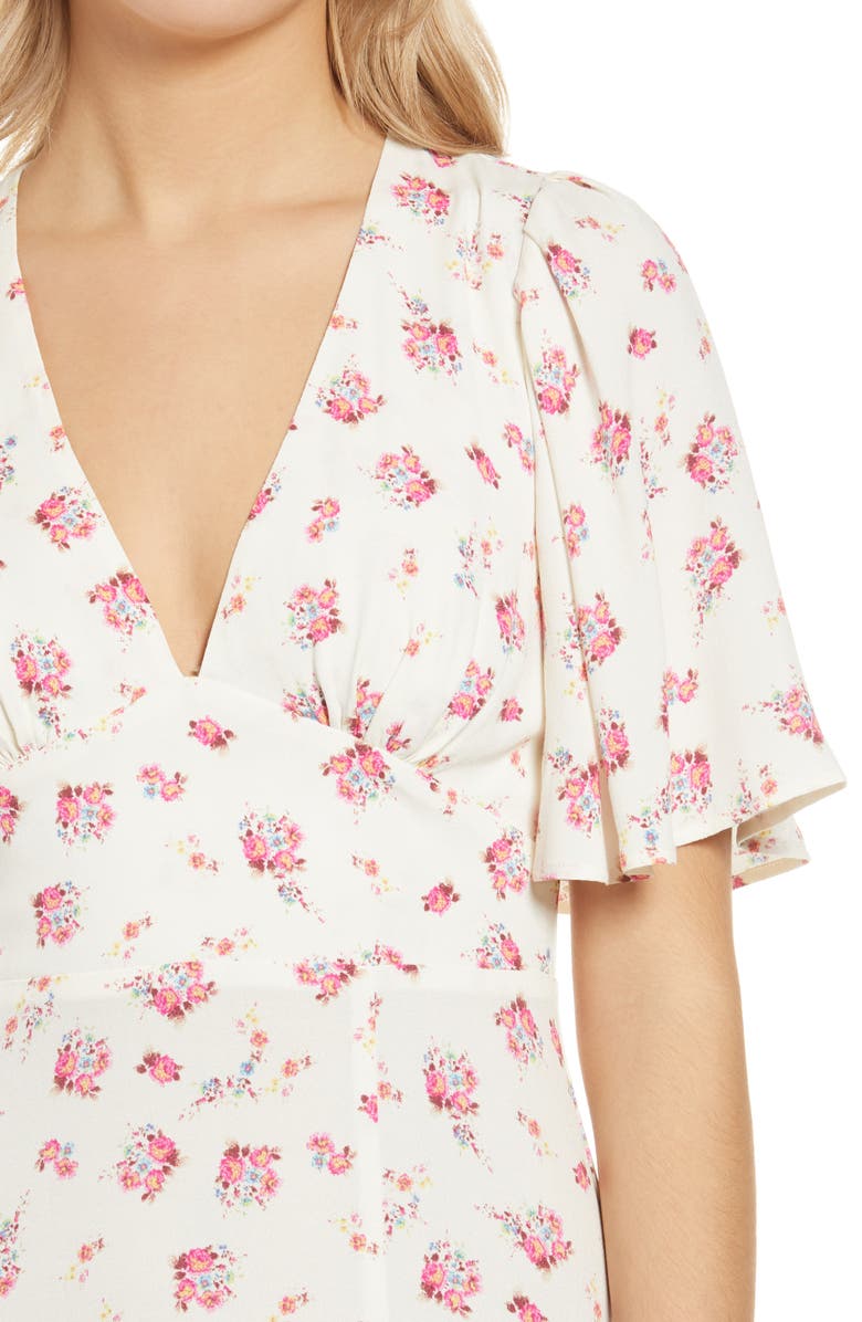 AFRM Zelda Open Back Midi Dress, Alternate, color, 