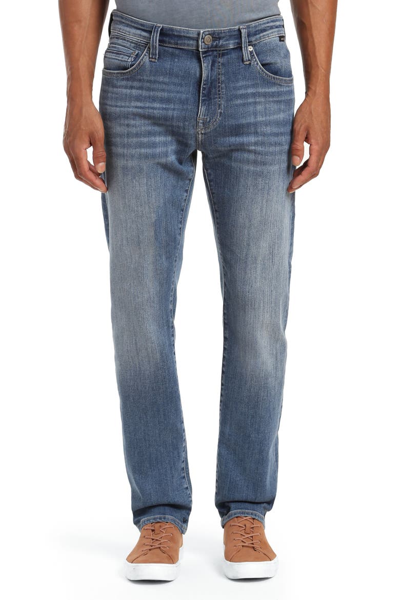 Marcus Slim Straight Leg Pants, Main, color, LIGHT USED BRUSHED TUCS