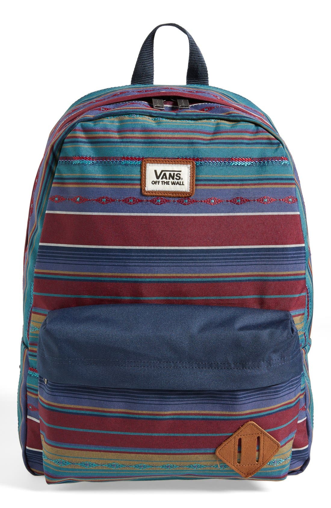 'Old Skool II' Backpack, Main, color, WOVEN DOBBY STRIPE