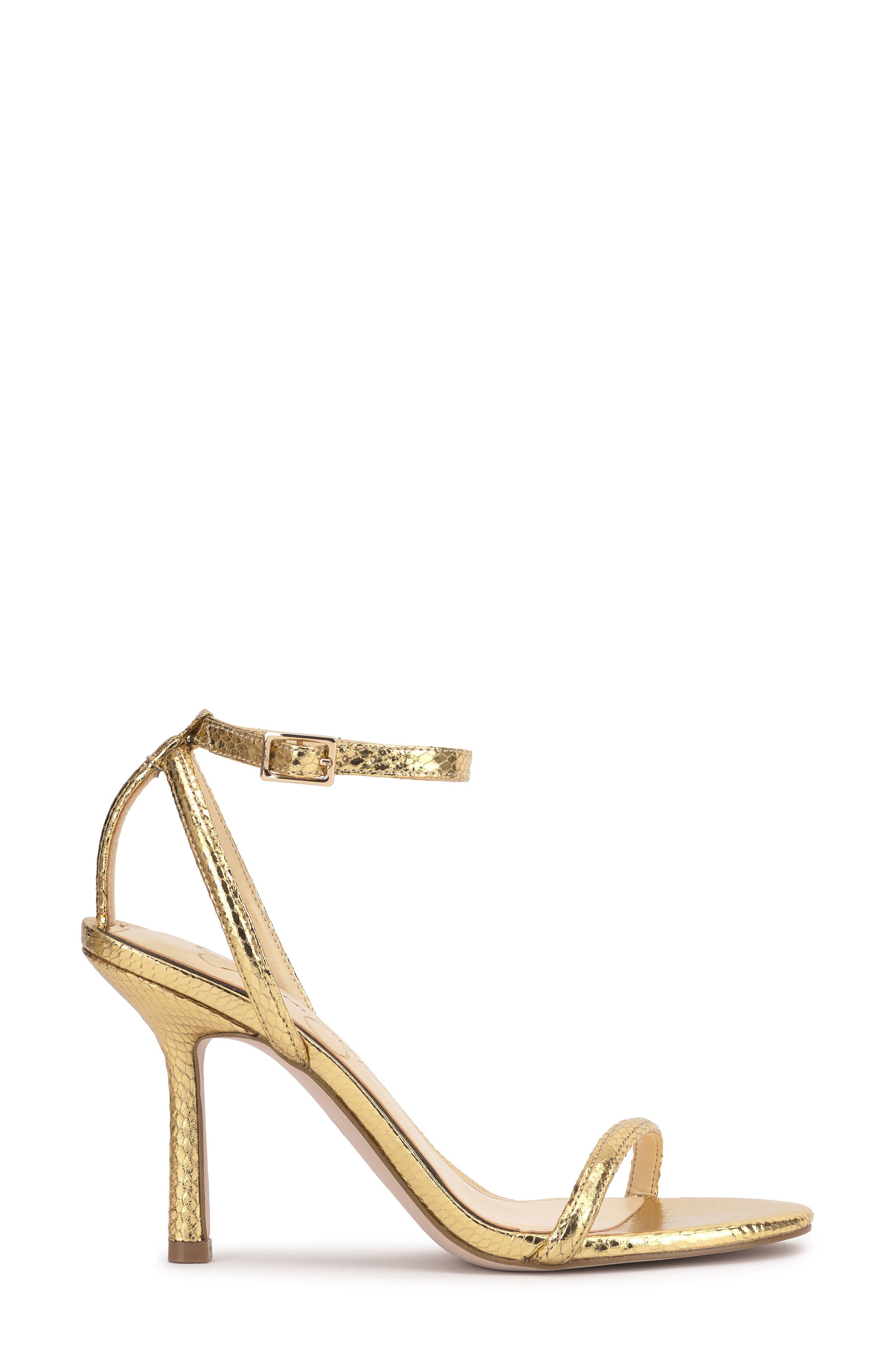 Jessica Simpson Baharia Snakeskin Ankle Strap Sandal, Alternate, color, 