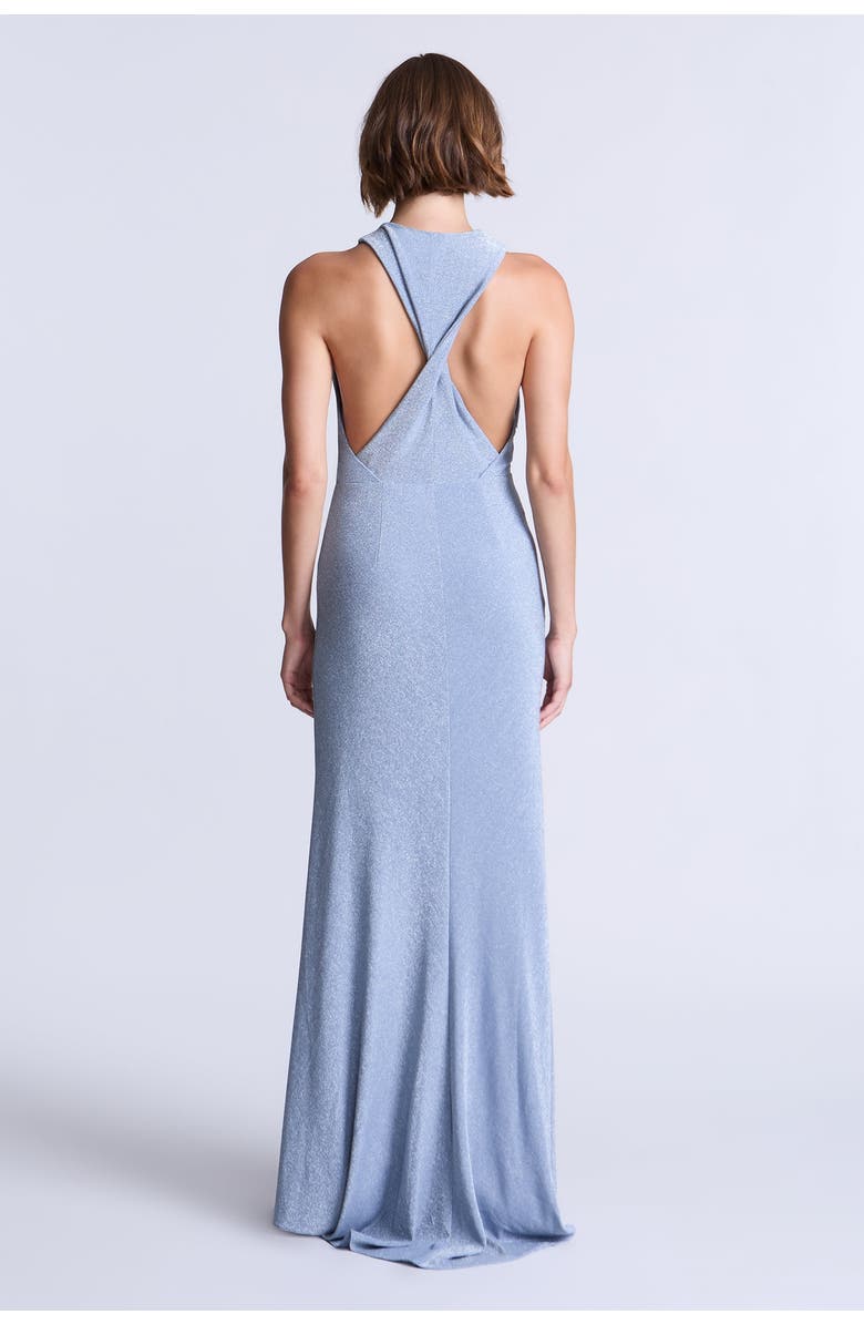 BCBG Maxazria Knit Demi Gown, Alternate, color, Wedgewood Blue