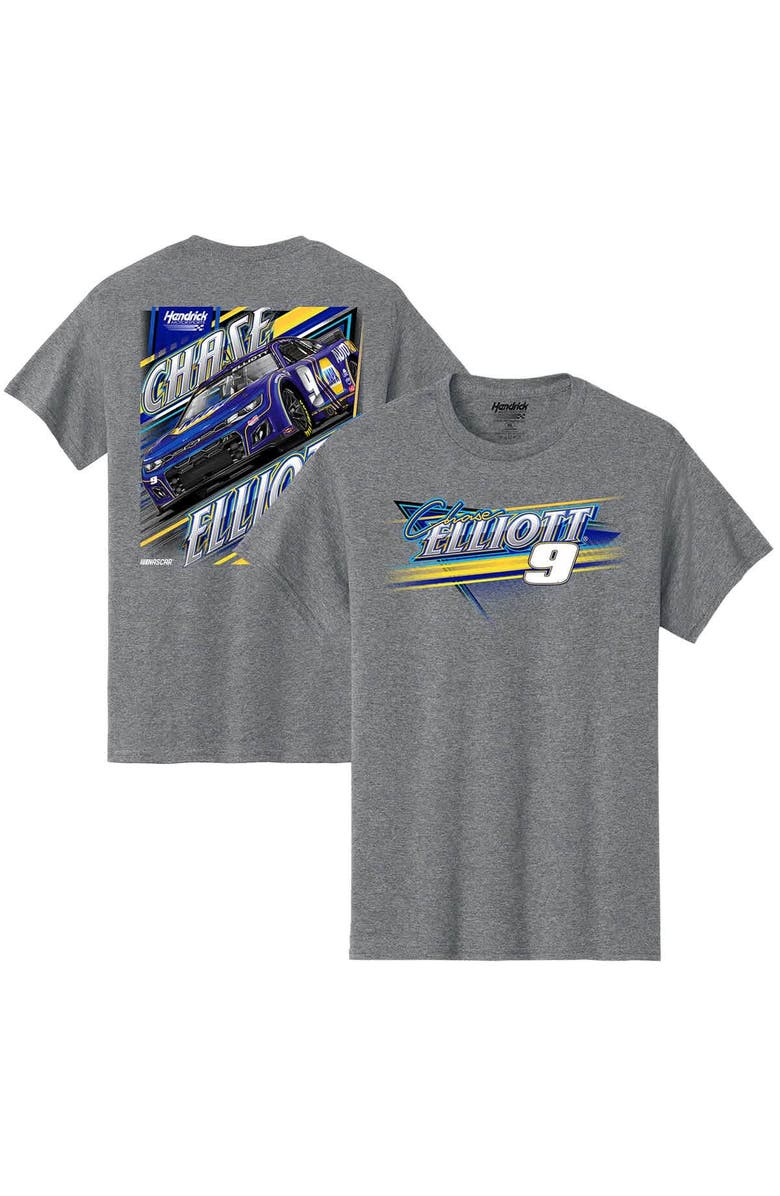 HENDRICK MOTORSPORTS TEAM COLLECTION Men's Hendrick Motorsports Team Collection Heather Gray Chase Elliott Car T-Shirt, Main, color, Heather Gray