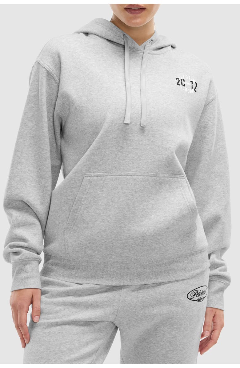 Peloton Soft Fleece Hoodie, Main, color, Heather Grey